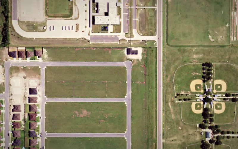 Aerial view of the area around Sun Country Phase 3, Harlingen